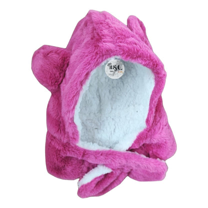 Gorro Con Bufanda Para Bebé Niño/a Diseño Invierno Calientit