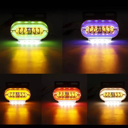 Luz Led Trocha Bicolor Luz Lateral Led Advertencia 24v /ryc