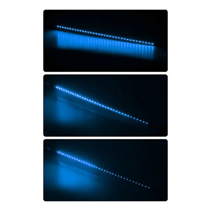 X2 Antena Tipo Látigo Con Luz Led 100cm 12v + Control Modos Azul 81-17a