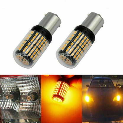 Ampolleta 144 Led Intermitente 1/2 Contacto Luz Viraje Ambar