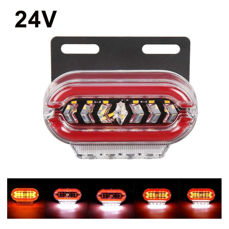X4 Luz Led Trocha Bicolor Luz Lateral Led Advertencia 24v