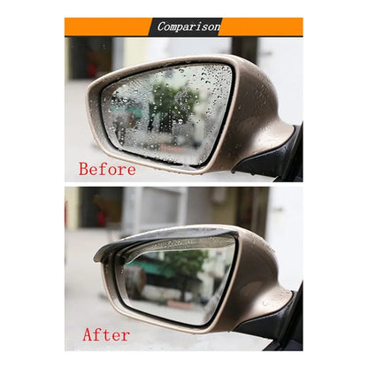 X2 Bota Agua De Espejo Retrovisor Pestañas Auto Universal Negro Transparente