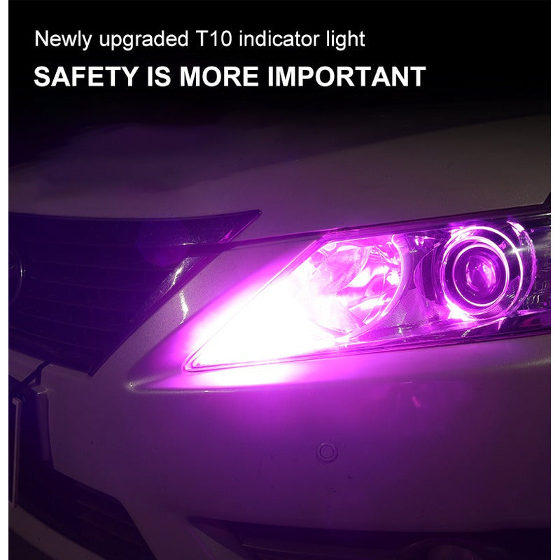 X2 Ampolleta T10 Luz Rosa W5w 24led Cola Pescado 12v Canbu