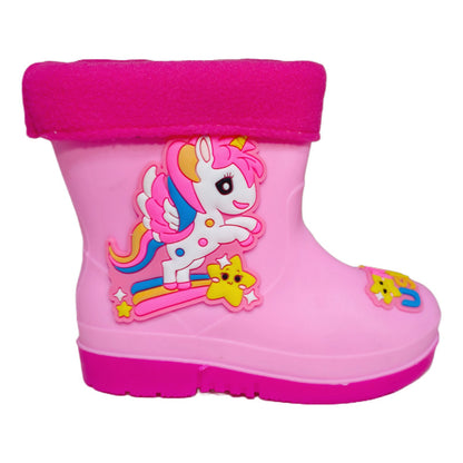 Bota De Agua Niño Niña Impermeable Lluvia Nieve 7591
