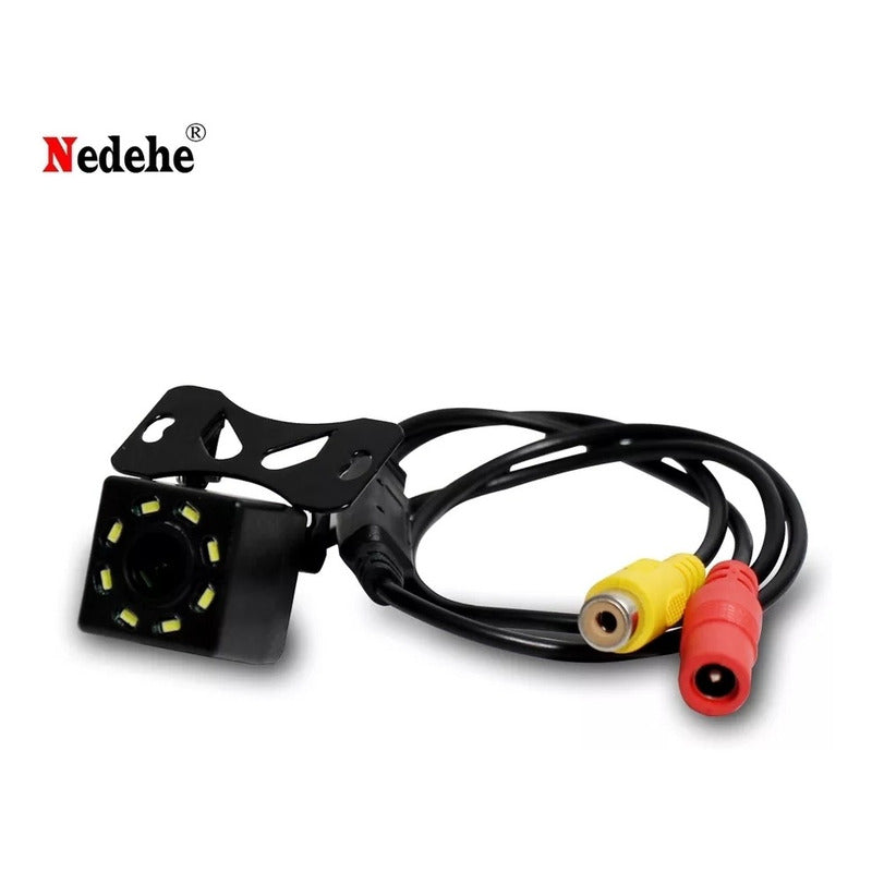 Cámara Retroceso Hd Nocturna Infrarrojo + 8 Led /r&c Negro Patente