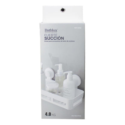 Estante Rectangular Bathlux Con Ventosa