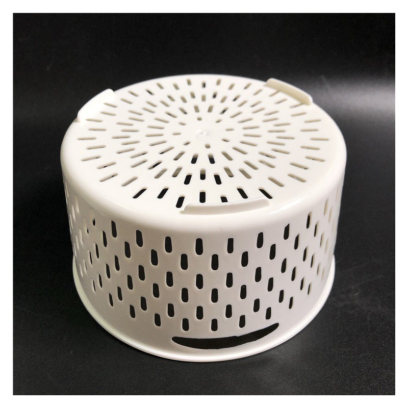 X3 Tupper Hermético Contenedor Alimentos Frescos Con Colador Color Azul Circular