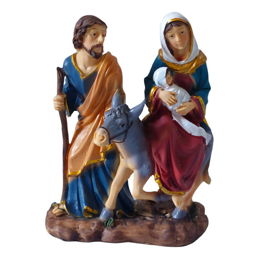 Pesebre San Jose La Virgen La Mula Y El Niño Familia Belen