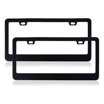 X2 Marco Porta Patente Universal Negro Mate Auto Tunning