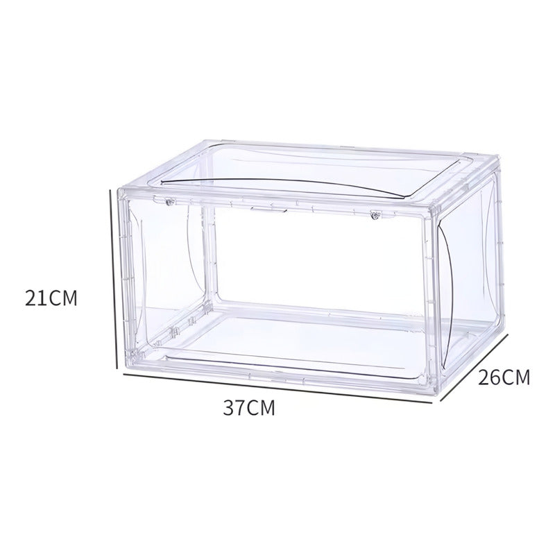 X2 Caja Organizadora De Acrílico Transparente Cn Puerta Iman