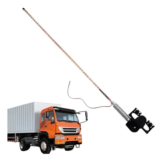 Antena Tipo Látigo Con Luz Rgb Luz Led 60cm 12-24v 24v Rgb