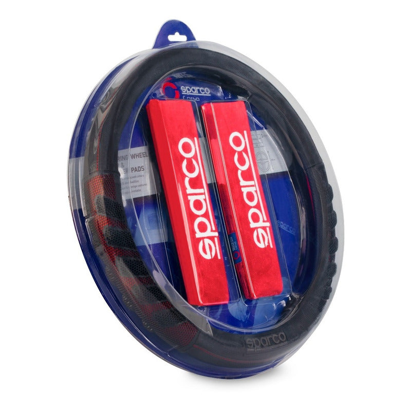 Cubre Volante + Cubre Cinturon Auto Sparco Universal /r&c
