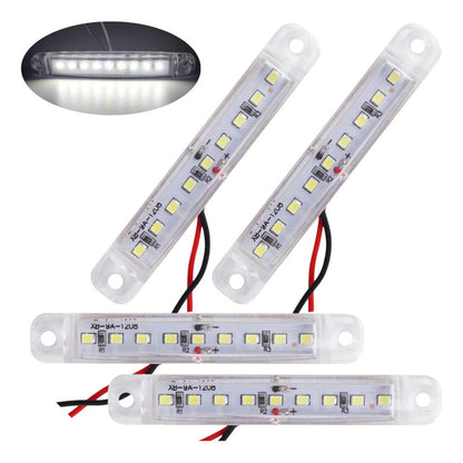 X4 Luz Led De Trocha Lateral Posición Bivoltaje 12-24v 9led