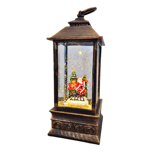 Farol Navideño Con Luz Led Y Música Lámpara Navidad Decora