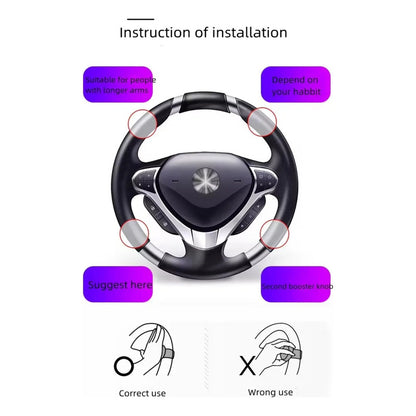 Perilla Giratoria 360 Pomo Universal Para Volante Seguridad