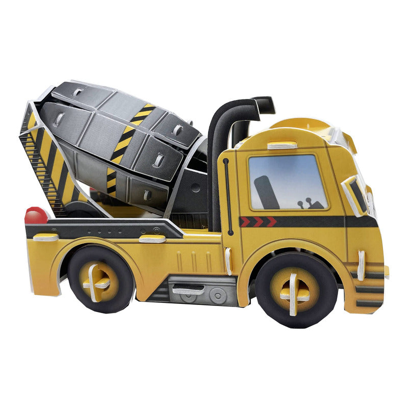 Puzzle 3d - Máquinas De Construcción Mini Rompecabeza 3d