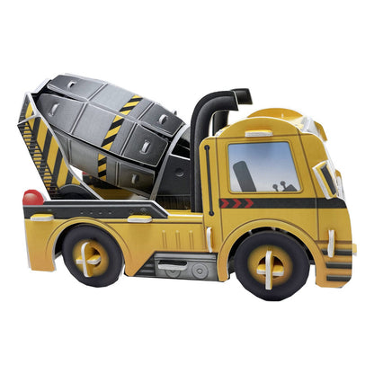 Puzzle 3d - Máquinas De Construcción Mini Rompecabeza 3d