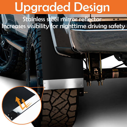 X4 Guardarbarro Guardafango Auto Universal Cn Refuerzo Acero