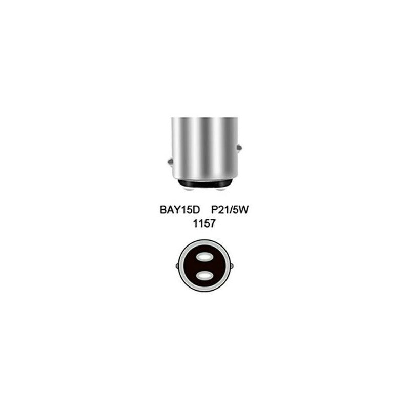 Ampolleta 144 Led Intermitente 1/2 Contacto Luz Viraje Ambar