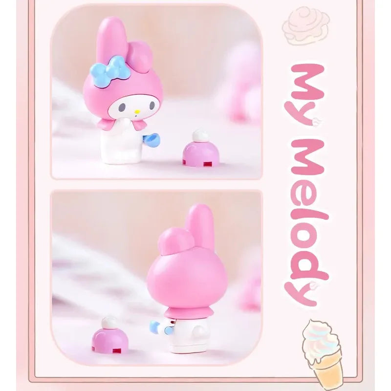Set Bloques De Construcción Keeppley Hello Kitty Y Amigos 102 My Melody Strawberry Cupcake 9415