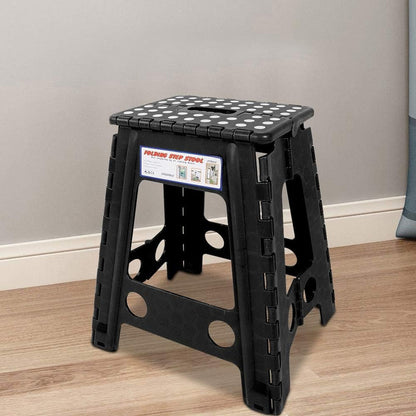 Taburete Plegable Banquito Pórtatil Escala 22*29*39cm Ryc Puntos Negro