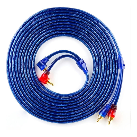 Cable Rca 2x2 Audio Estéreo Para Auto 5mts Con Conectores