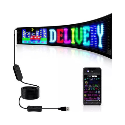 Letrero Luminoso Led Flexible Rgb App +control Usb Auto Casa