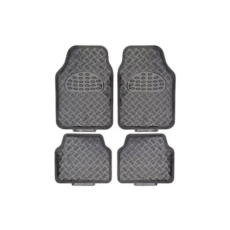 Alfombra Cubre Piso Metálico Colores Set 4pcs Auto Tuning