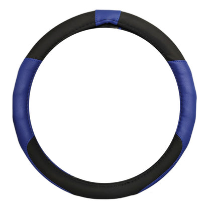 Funda Cubre Volante 38cm Ecocuero Negro-azul Auto 022
