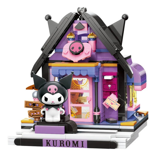 Set Bloque De Construcción Keepplay Sanrio 366 Pieza Kawaii 366 Kuromi Astrological Cabin