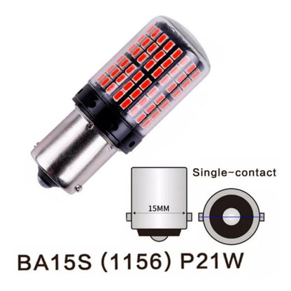 X2 Ampolleta Destellante Rojo 144led Luz Freno Estrobo Canbu
