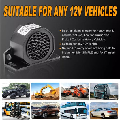 Bocina Alarma De Retroceso 12/24v Advertencia Auto Camión