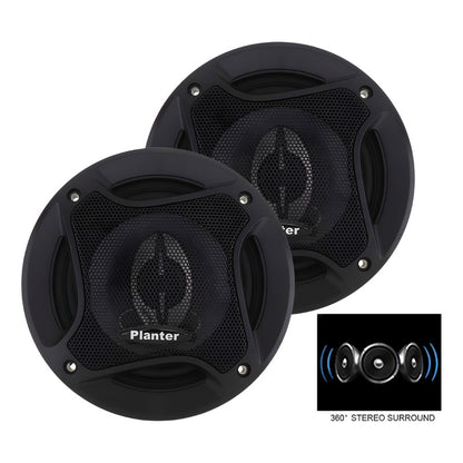 X2 Parlante 6 Pulgadas 16cm Redondo Coaxial 400w 3vias Auto