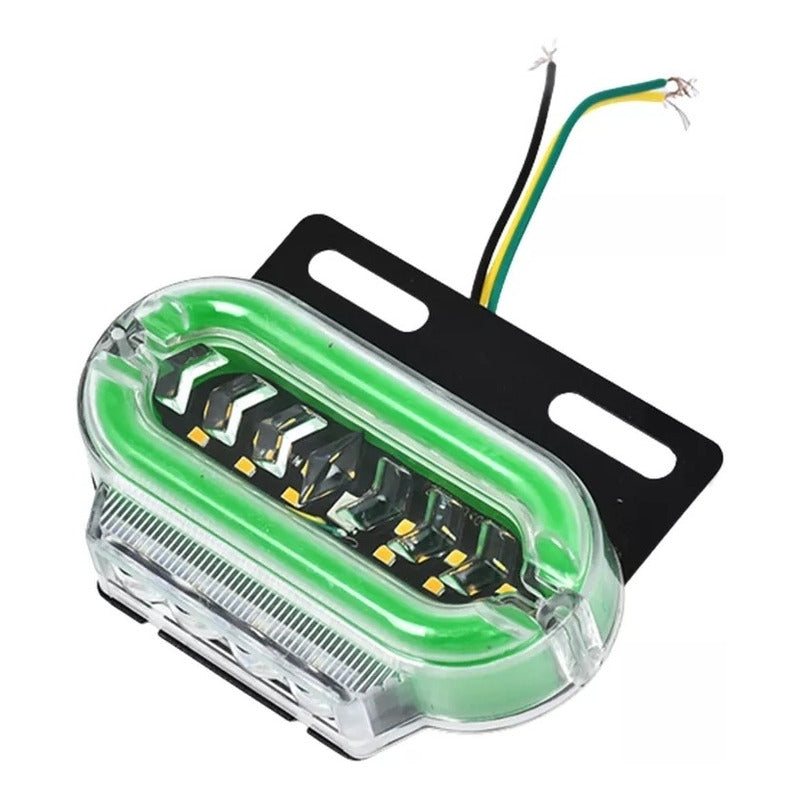 X2 Luz Led Lateral Bicolor Luz De Trocha 24v Destellante