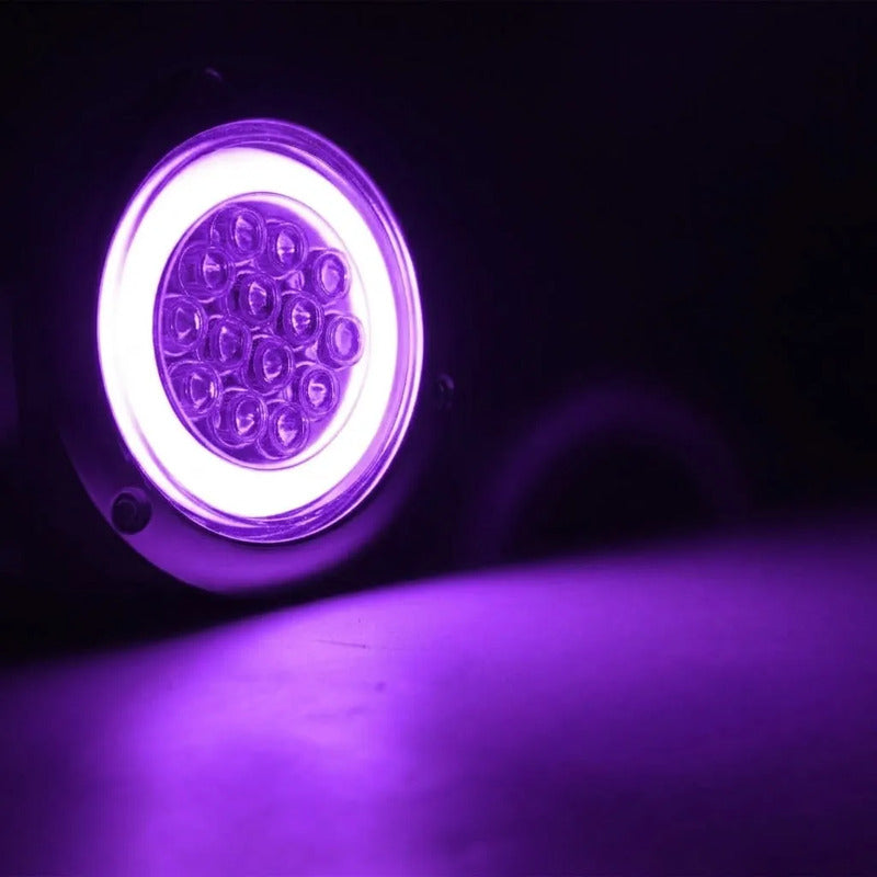 Luz Led Trasera Lateral 12/24v Auto Camión Remolque Destella Ambos Lados Púrpura 25281