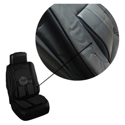 Set Fundas Cubreasiento 100% Eco Cuero Con Bolsillo Respaldo
