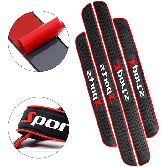 X4 Pisadera De Goma Adhesiva Sticker Cubre Socalo Protección