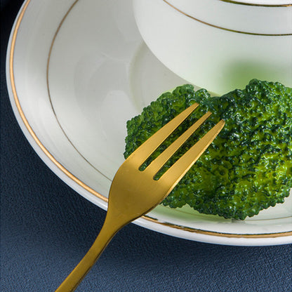 X6 Set Servicios Navideños Cuchara Tenedor Decoración Navida