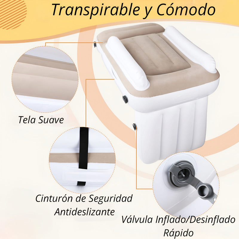 Cama De Viaje Inflable Para Bebés Niñ@s Para Avión Auto Ryc