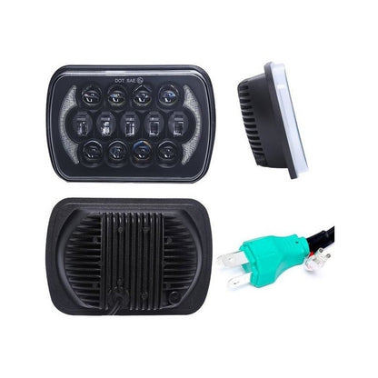 Foco Led Óptico 7x6 Intermitente 5x7 Embutido X2 Par Ah/r&c