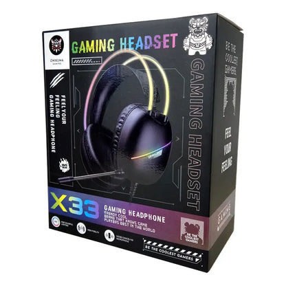 Audifono Profesionales Gamer Onikuma X33 Usb/type-c Negro Negro