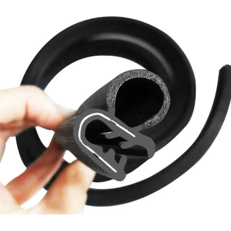 Moldura Contorno Puertas Aislamiento Sonido Absorción 1mts Tipo B Pestaña De Sujeción 1mts