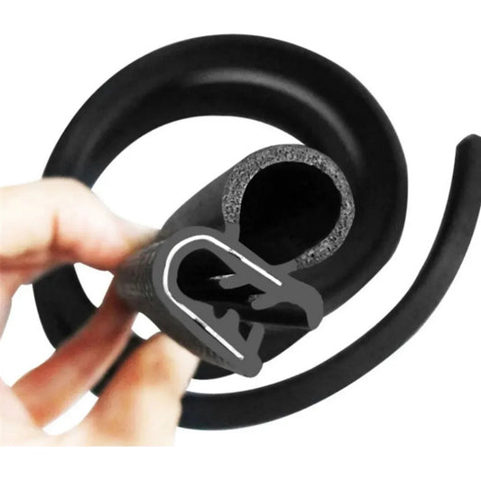 Moldura Contorno Puertas Aislamiento Sonido Absorción 1mts Tipo B Pestaña De Sujeción 1mts