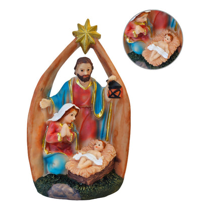 Figura Pesebre Nacimiento Con Estrella De Belen Navidad /ryc