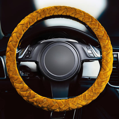 Funda Cubre Volante De Felpa Con Diseño Peludo Suave Auto
