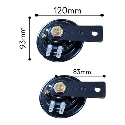 X2 Bocina Plato Eléctrica 12v Auto Moto Scooter Universa/r&c