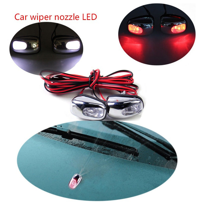 X2 Sapitos Limpiaparabrisa Con Luz Rgb Auto Tuning Universal