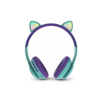 Audífono Bluetooth Con Orejas De Gato Luces Inalámbrico/ryc