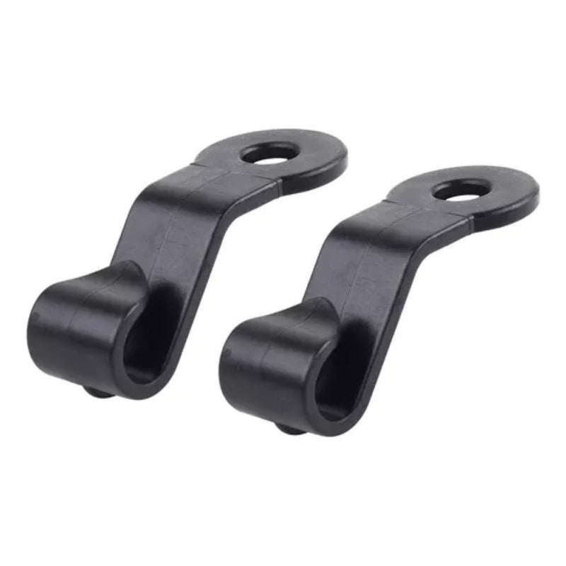 X2 Gancho Organizador Para Cabecera Auto Abrazadera Asiento Color Negro Lisa