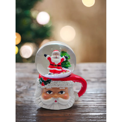 X6 Esferas De Cristal De Navidad Bola D Nieve Cn Luz Led 9cm